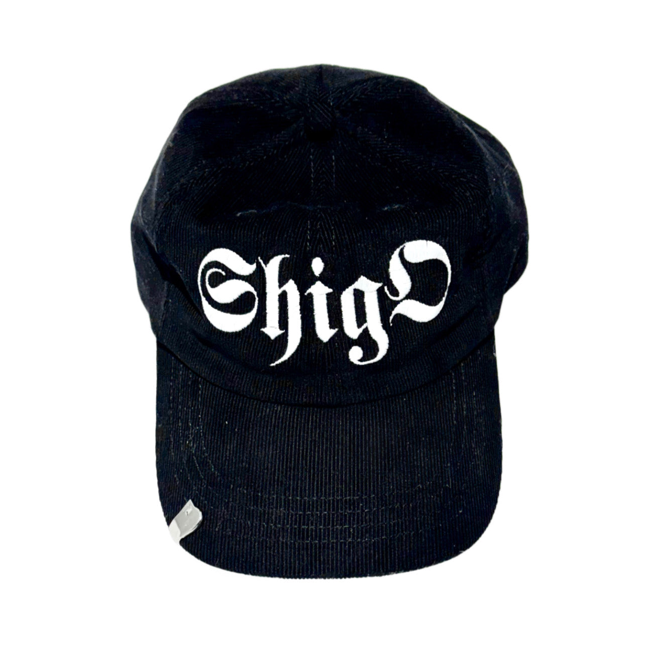 SHIGO Gothic Logo Corduroy Cap (BLACK)