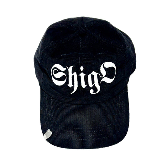 SHIGO Gothic Logo Corduroy Cap (BLACK)