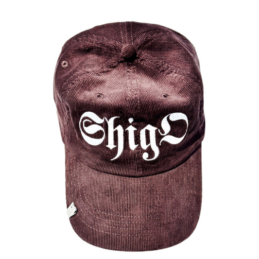 SHIGO Gothic Logo Corduroy Cap (BROWN)