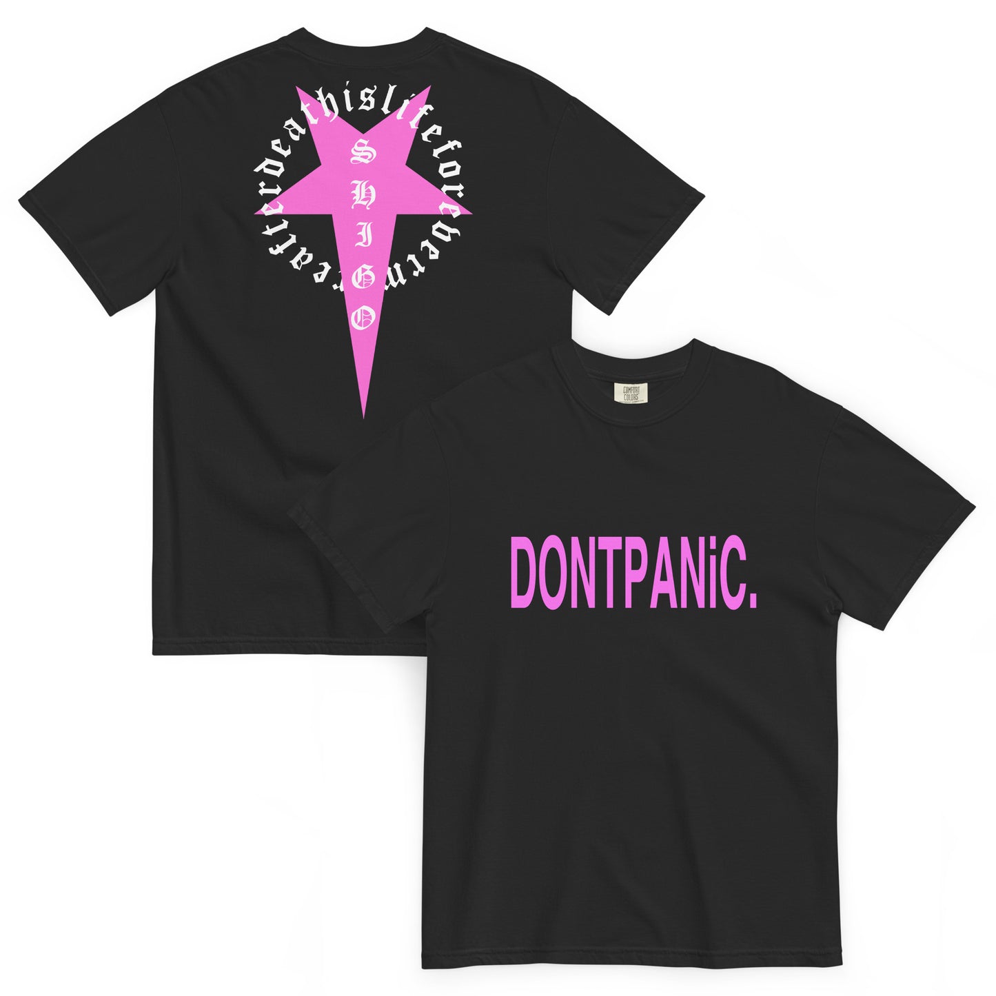 SHIGO Dont Panic Tee (pink)